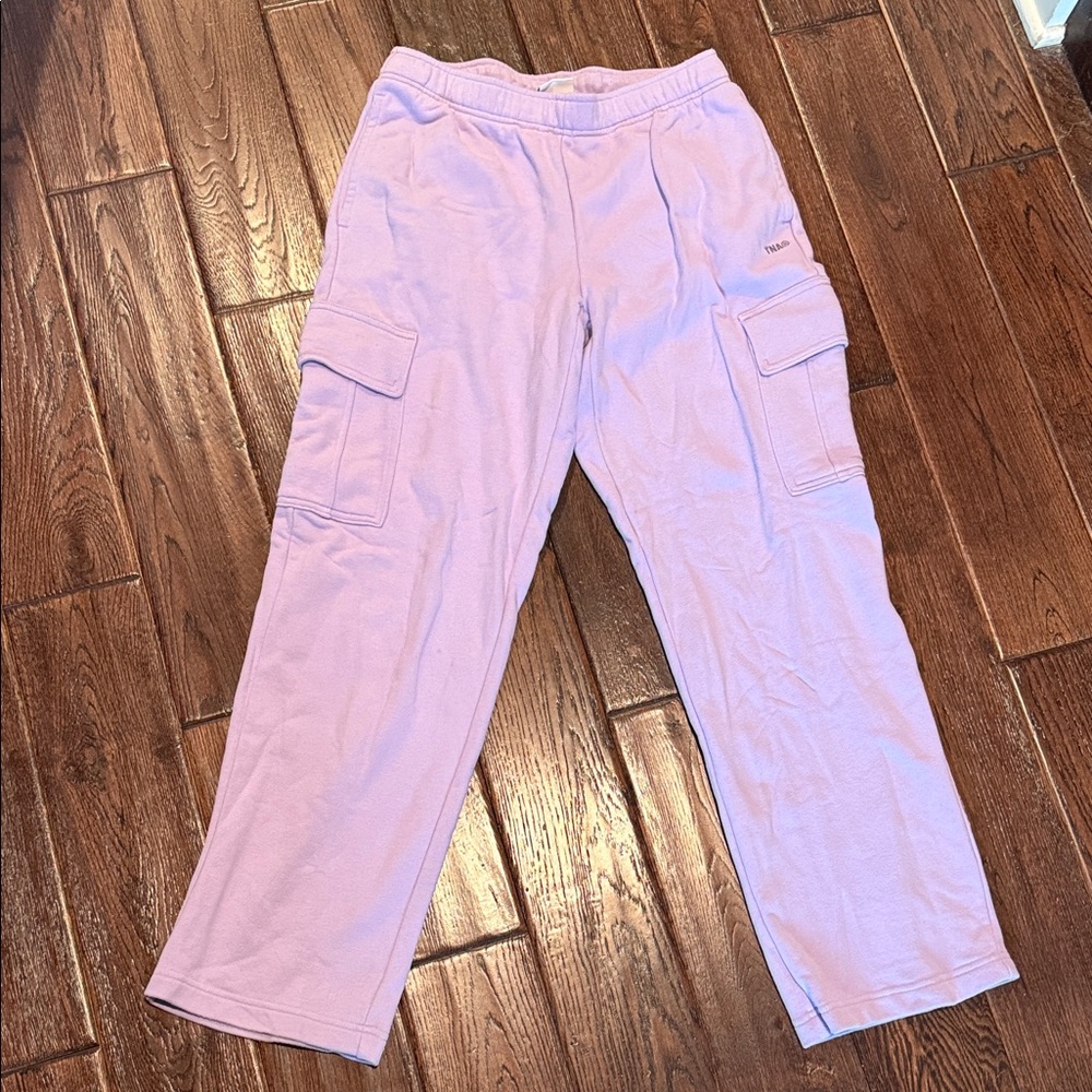 Aritzia TNA  Lavender Cargo Sweatpants